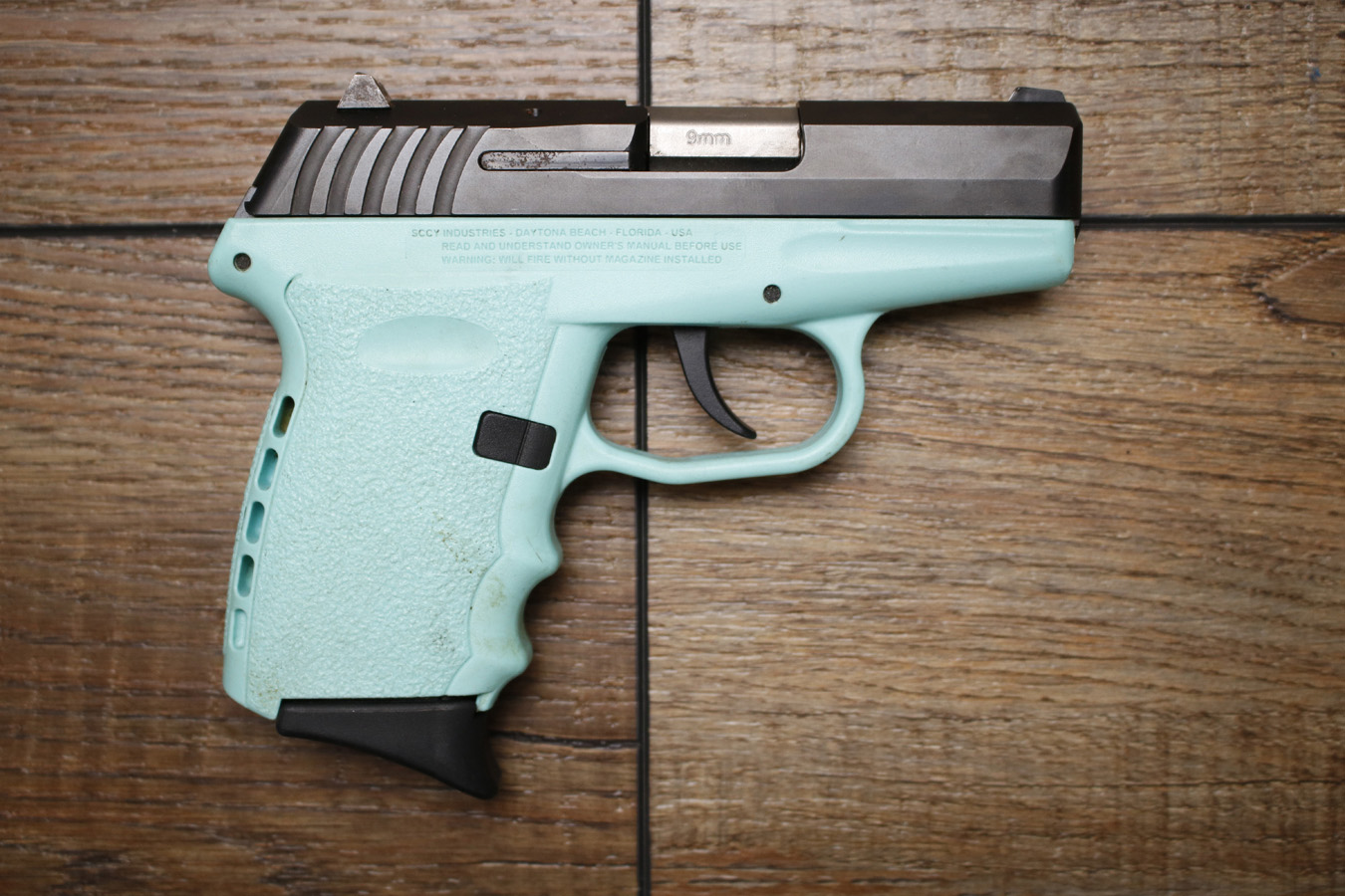 SCCY CPX-2 9MM Police Trade-in Pistol with Blue Frame
